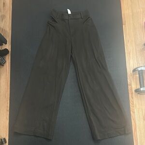 ALO Yoga Dark Brown Wide-Leg Pants